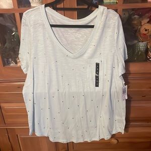 Torrid mint green with gold dots T-shirt